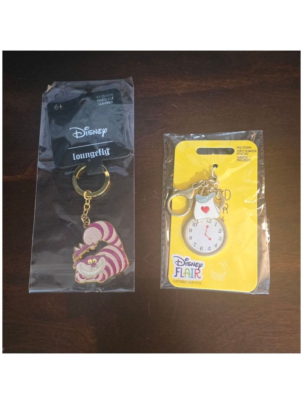 Two Alice in Wonderland Keychains
